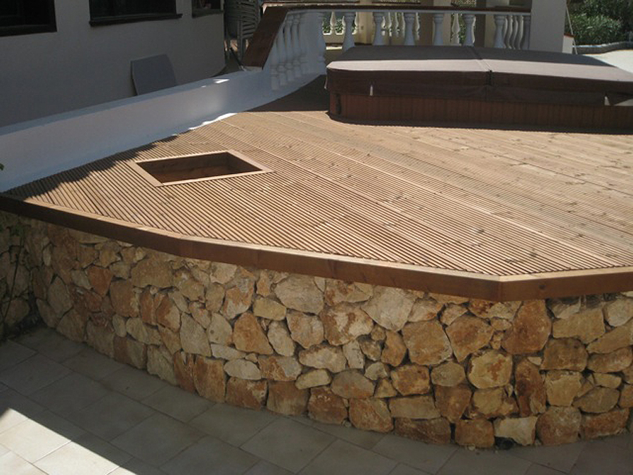 Raised decking