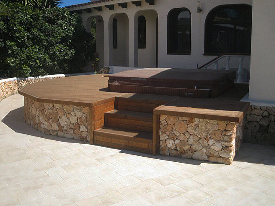 Raised decking